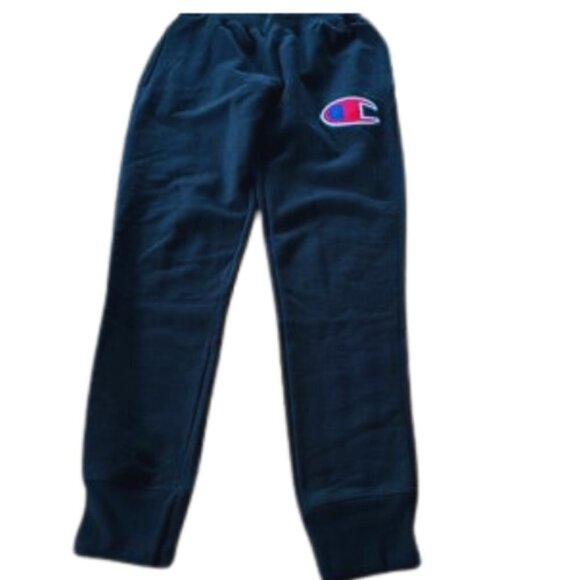 Champion reverse weave black joggers big logo sweatpants - Picture 1 of 5